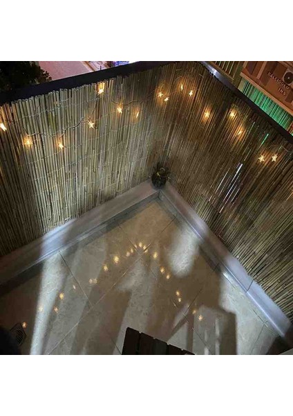 60 Cm x 6 Metre Kamış Hasır Balkon Çiti Bahçe Çiti Bambu Çit Dekorasyon
