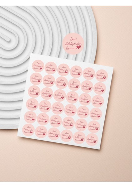 Desenli Thank You Teşekkür Stickers Paketleme Kargo Çıkartma PYTKSTK116