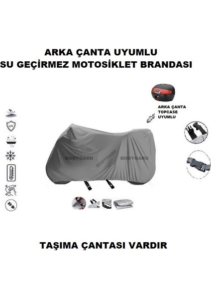 Kuba Novax 200 Motosiklet Brandası Arka Çanta Uyumlu Branda,örtü