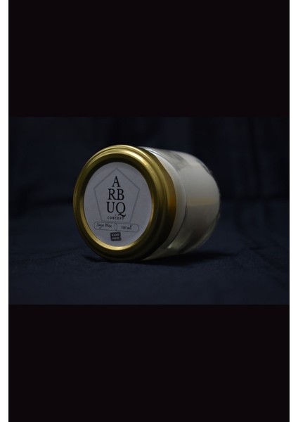 Kapaklı Büyük Cam Kavanoz Mum 100ml Kokusuz Beyaz Renkli-%100 Doğal Soya Wax