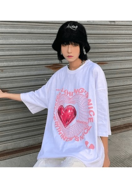 Y2K Everything Nice Yazılı T-Shirt