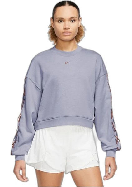 French Terry Novelty Training Kadın Sweatshirt DX0002-519