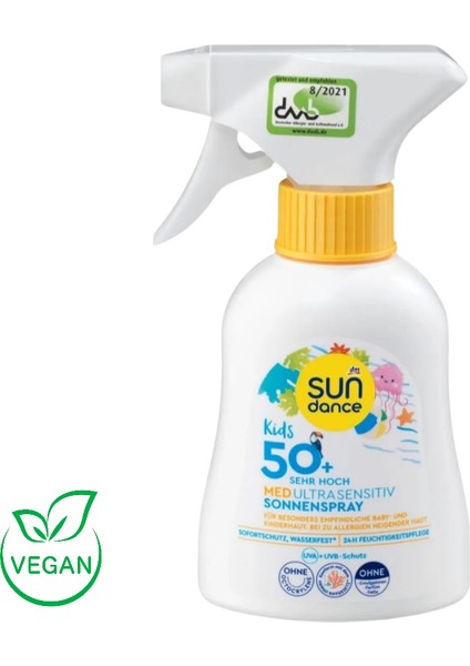 Güneş Spreyi Kids Med Ultra Hassas, Spf 50+ 200 ml