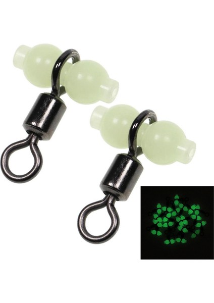 Fosforlu Glow Boncuklu Gezer Fırdöndü 13x14 mm 5 Adet