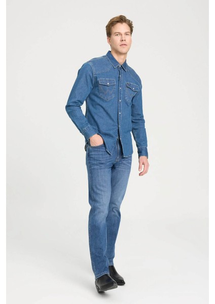 Erkek Jean Pantolon Mavi W12S084W83 Slim fiyatları