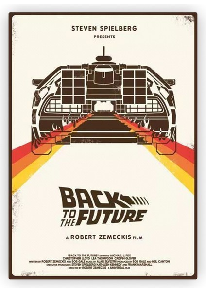 Back to the Future Ahşap Poster 20 x 29 cm