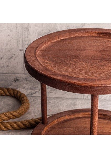 Tomby - Ahşap 2 Katlı Dönen Sunumluk Düzenleyici Stand modelleri