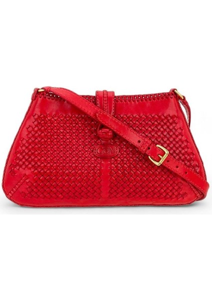 Lirpak Kırmızı Soft Deri Kadın Çapraz Askılı Çanta 163 Lirpak