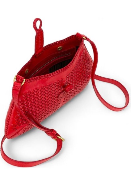 Lirpak Kırmızı Soft Deri Kadın Çapraz Askılı Çanta 163 Lirpak fırsatları