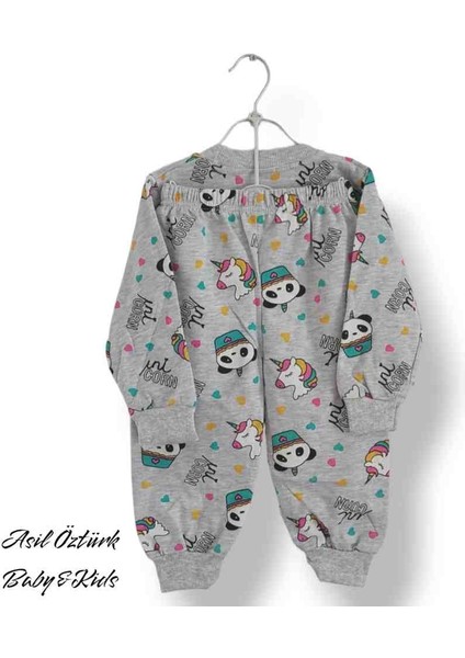 Balam Kız Çocuk Unicorn Panda Alt Üst Eşofman Takımı Pijama fiyatları