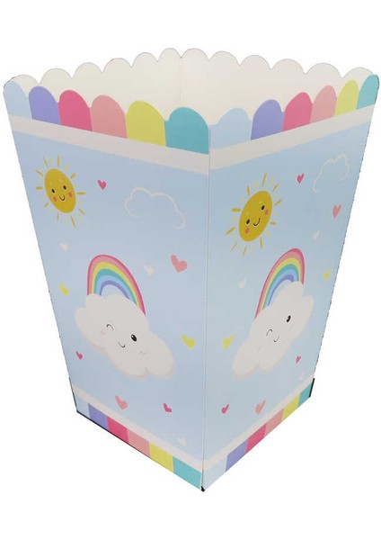 Gökkuşağı Temalı Mısır Kutusu 8 Adet