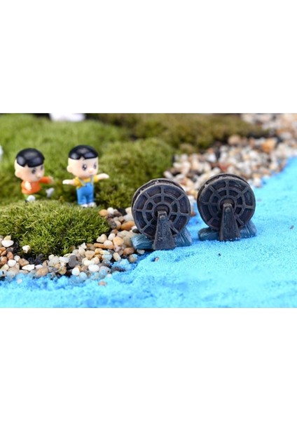 Terrarium Dekoru Için Mini Minyatür Su Değirmeni Silikon Kalıp K-1304, Kokulu Taş Mum Kalıbı fırsatları