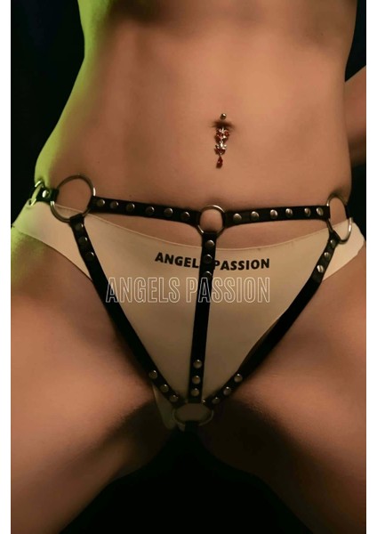 Lastik Tanga Harness - Harness Külot - Erotik Lastik Harness Iç Çamaşırı - APFT572