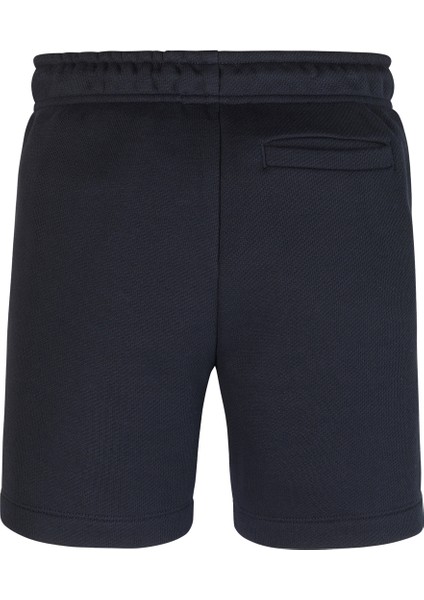 Lastikli Bel Normal Lacivert Erkek Şort Hılfger Track Sweatshorts