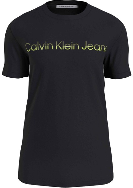 Düz Siyah Erkek T-Shirt J30J3246820GO