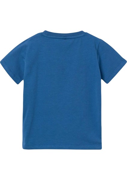 Desenli Koyu Mavi Erkek T-Shirt Nmmmakan Spıderman Ss Top Mar modelleri
