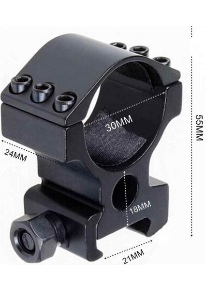 30MM/21MM Tüfek Için Lazer Fener Bağlama Aparatı