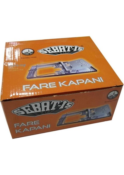 Sebat-Iş Yaylı Metal Fare Kapanı 12 Adet