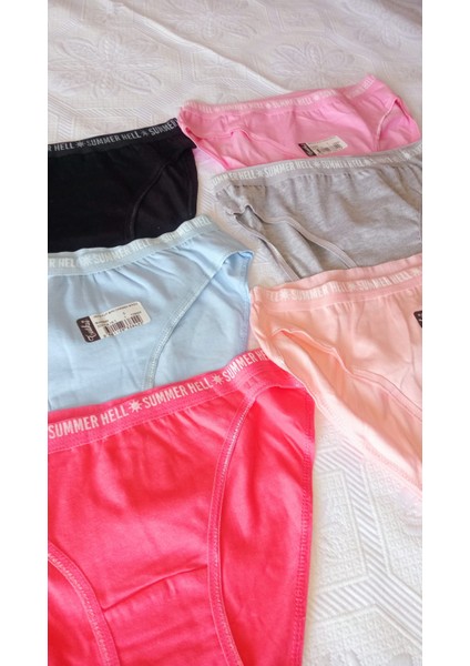 Kadın Bikini Külot Karışık Renk Paketi 6 Adet fiyatları