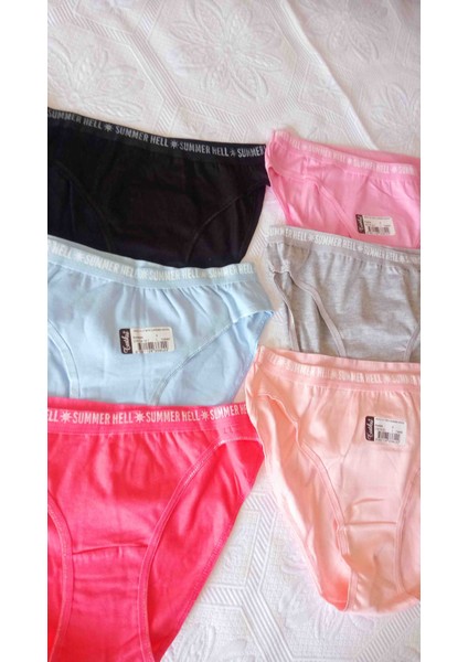 Kadın Bikini Külot Karışık Renk Paketi 6 Adet indirimleri