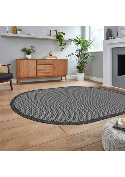 Dijital Baskılı Kaymaz Yıkanabilir Oval Jüt-Hasır Desen Mutfak Salon Halısı, V-O-Jüt-03-Gri, fiyatları