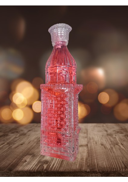 Kiraz Çiçeği Özel Tasarım Kız Kulesi Cam Şişe 210 ml