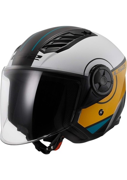 Airflow 2 Cover Siyah-Beyaz-Gold Kask - M