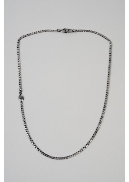 Gizemli Yıldız 60 cm Gümüş Erkek Kolye