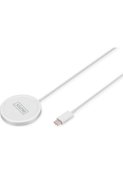 Kablosuz Şarj Pad/altlık, Mıknatıslı, 15W, Magsafe Uyumlu&lt;br&gt;digitus Wireless Charging Pad, Magnetic 15W, Magsafe Compatible