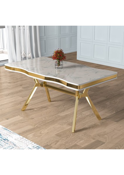 Pem Serisi 90X160 cm Lak Panel Mutfak Masası