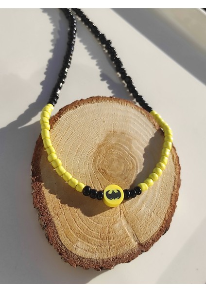 Batman Figürlü Kumboncuk Çocuk Kolye