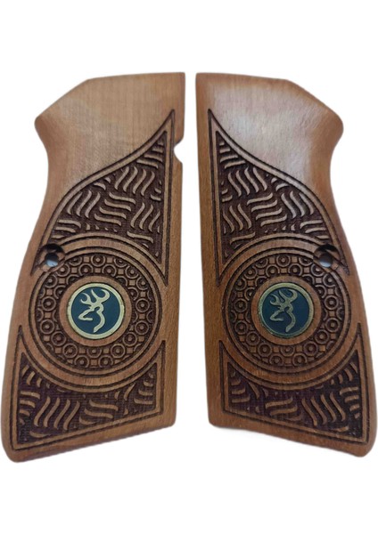 Browning 14 Lü Logolu Ahşap Kabze
