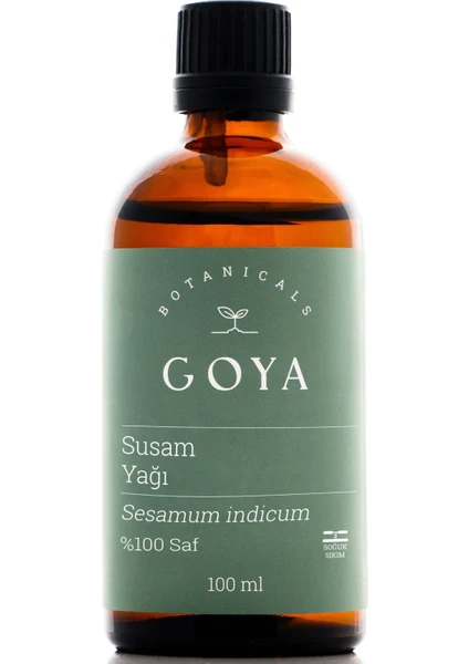 Goya Botanicals Susam Yağı - 100 ml - Soğuk Sıkım -%100 Saf & Doğal