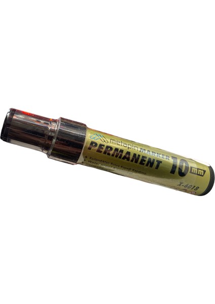 Permanent Marker Kesik Uç 10 mm Siyah