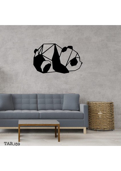 Panda Figürlü Ahşap Tablo modelleri