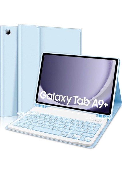Samsung Galaxy Tab A9 Plus 11 Inç Kalem Bölmeli Klavye Kılıfı SM-X210