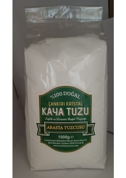 Çankırı Karistal Kaya Sofra Tuzu 1kg