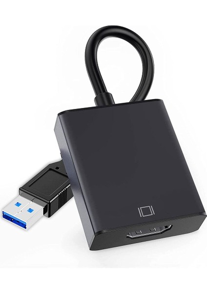 USB HDMI Süper Hızlı Donma Takılma Yapmaz Dönüştürücü Kablo USB 3.0 To HDMI Çevirici Adaptör