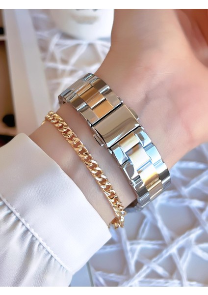 Gold/gümüş Renk Kararmaz Renk Atmaz 3 Atm Özel Tasarım Kadın Kol Saati EFL21286D fırsatları