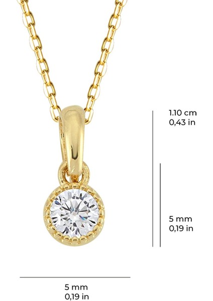 14 Ayar Tek Taş Altın Kolye 1,68 gr fiyatları