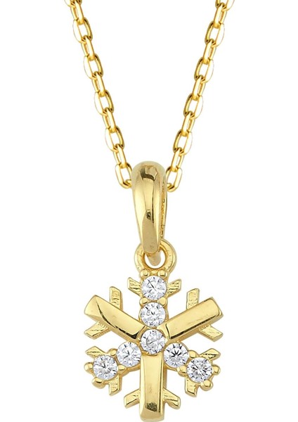 14 Ayar Kar Tanesi Altın Kolye 1,92 gr