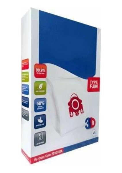 Gn Tipi Uyumlu Toz Torbası Hyclean 3D (Dörtlü Paket) Ç E G