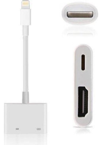 iPhone iPhone Ipod HDMI To Lightning 1080P Full Hd Av Çevirici Dönüştürücü Kablo Adaptör