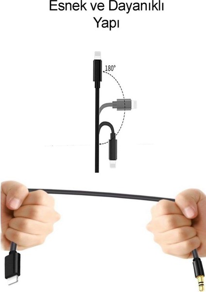 Lightning To 3.5 mm Aux Ses Kablosu