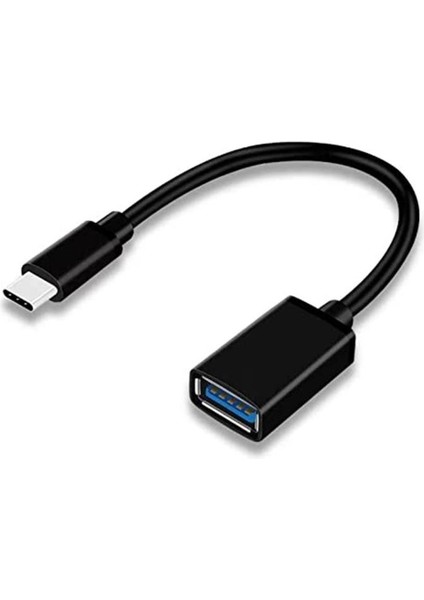 Type-C To USB 3.0 Otg Çevirici 15CM (Erkek-Dişi) Klavye Mouse Dönüştürücü Adaptör