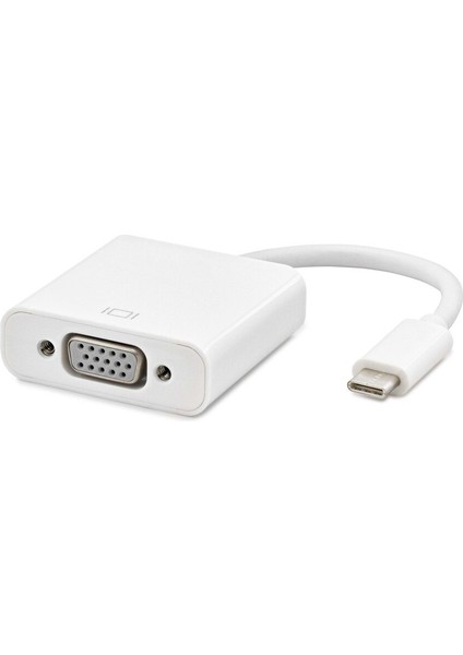 USB 3.1 Type C To VGA Adaptör Çevirici Dönüştürücü Macbook VGA Dönüştürücü