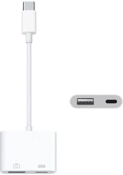 Type C Şarj Otg Adaptör USB C 3.0 USB C Hub Splitter Converter Şarj Dizüstü Bilgisayar Çevirici Alet