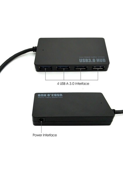 USB Type C Hub 4 Port 3.0 USB Çoklayıcı Adaptör Type-C USB 3.0 Dağıtıcı Aparat