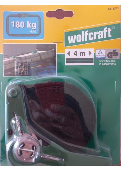 3418000 Mengene Bağlama Kayışı 180KG 4m