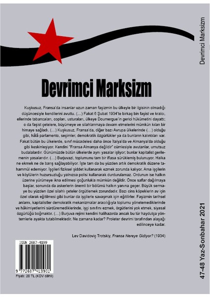 Sayı 47 - 48 Sayı 2021
